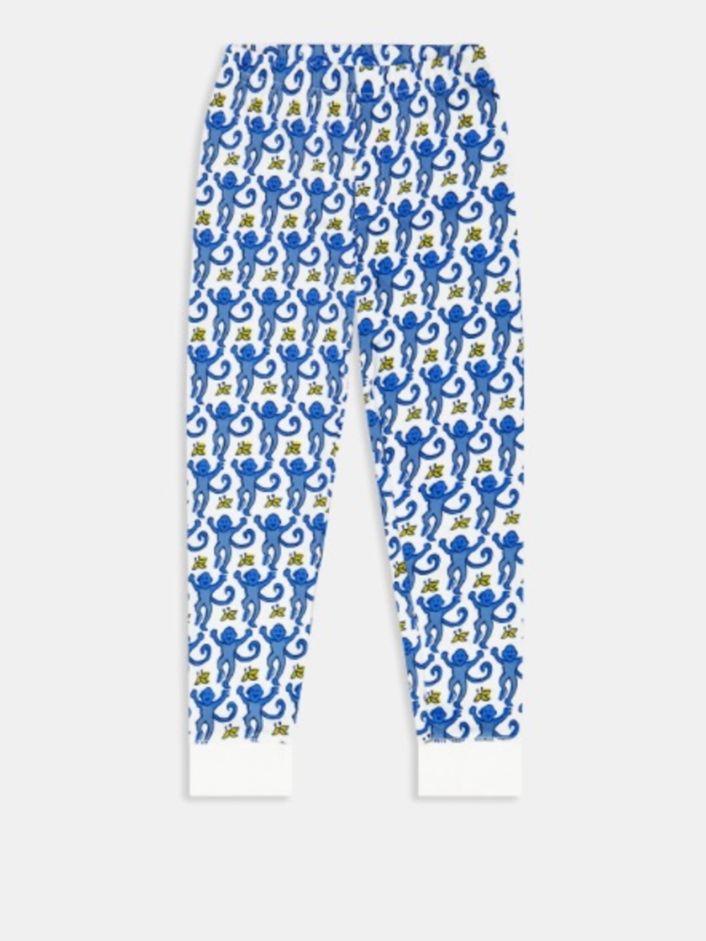 Roller rabbit kids blue monkey pajama pants 100% Pima cotton bottoms 6 years